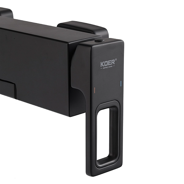 Змішувач для ванни з коротким виливом KOER KB-41009-05 (Колір чорний) (KR6018) - Фото - 2