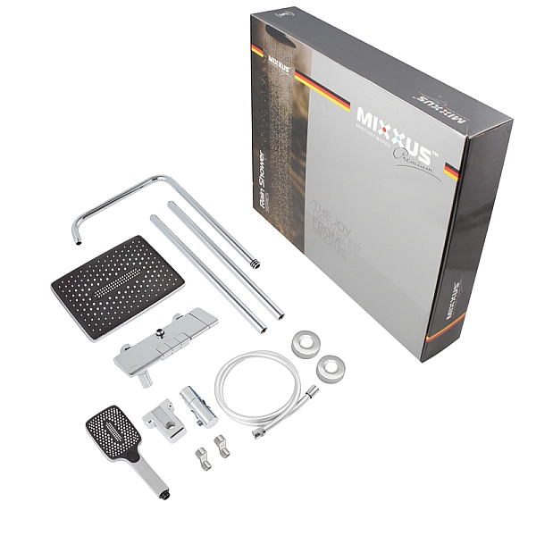 MIXXUS PREMIUM RONDA 009-J Душова колона зі змішувачем (колір хром) (MI8382) - Фото - 12