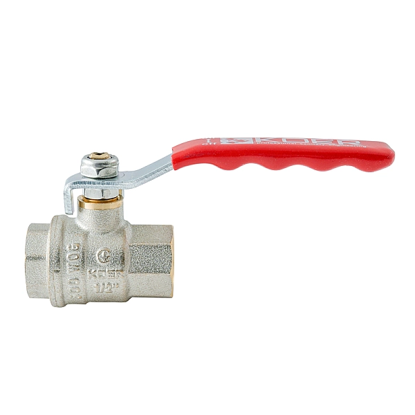 Кран кульовий ГГВ KOER EXTREME KE.214-15 - 1/2" FF ручка "важіль" червона (KR5744) - Фото - 5