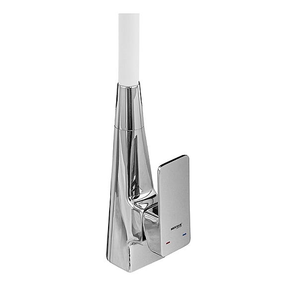 Змішувач для кухні MIXXUS ETNA 014-T NUT REFL.WHITE (Колір хром+силіконовий вилив білий) (MI8421) - Фото - 2