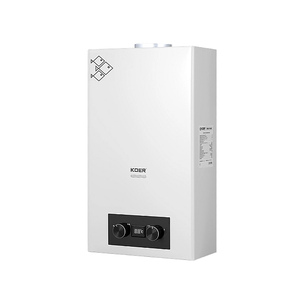 Газова колонка Koer KWH.G0110 WHITE димохідна 10 л/хв, колір білий (KR5553) - Фото - 2