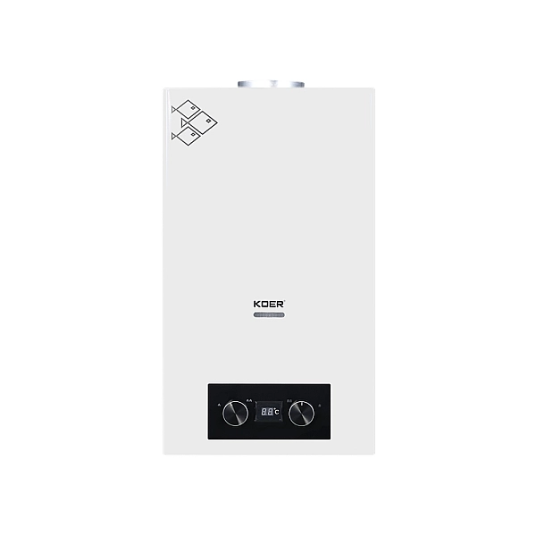 Газова колонка Koer KWH.G0110 WHITE димохідна 10 л/хв, колір білий (KR5553) - Фото - 4
