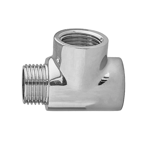 Трійник редукційний Koer KF.T06FFM.CHR - 1/2" FFМ хром (KR5622) - Фото - 2
