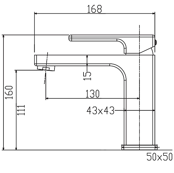 Змішувач для умивальника KOER KB-10009-07 (Колір графіт) (KR5976) - Фото - 2