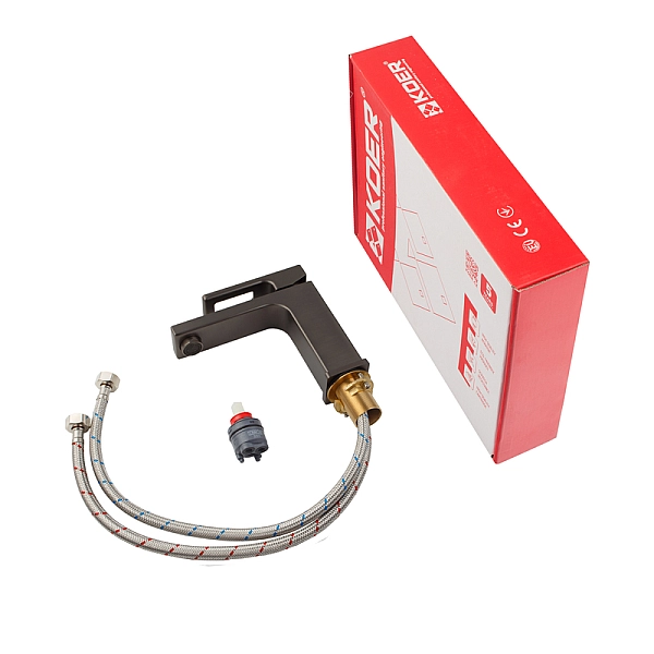 Змішувач для умивальника KOER KB-10009-07 (Колір графіт) (KR5976) - Фото - 7