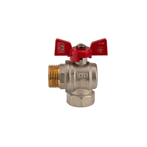 Кран кульовий Koer 1" ГШМ кутовий (KR.208) (KR2807) - Фото - 2