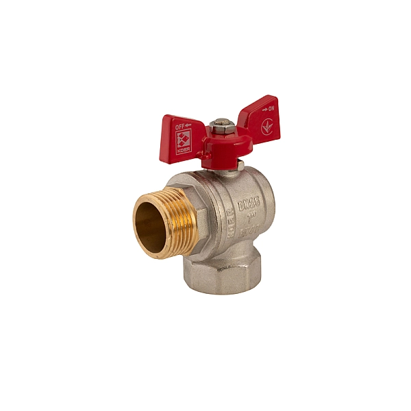 Кран кульовий Koer 1" ГШМ кутовий (KR.208) (KR2807) - Фото - 3