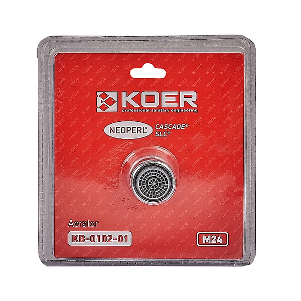 Аератор М-24 Koer KB-0102-01 NEOPERL CASCADE SLC (Колір хром) (AC0636) - Фото - 4