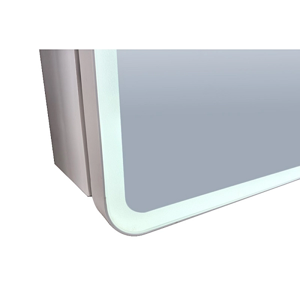 Дзеркальна шафка MIXXUS PREMIUM OLIVARY CM01-80x70x13 з LED Touch, димером, рег. яскравості (MI8296) - Фото - 10