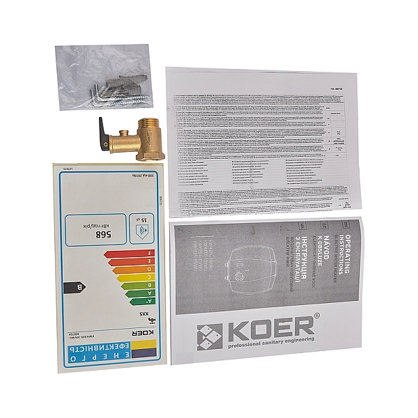 Водонагрівач "Під мийку" Koer KWH.E05-15VWU накопичувальний 15 л, мокрий тен 1,5 kW (EK0106) - Фото - 2