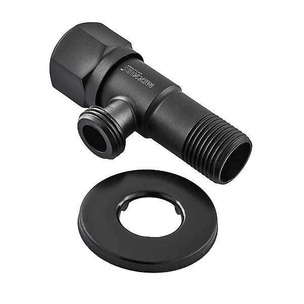 Кран для підключення сантехприладів MIXXUS VAL-06-1/2x1/2 BLACK з нерж. сталі SUS304 (Колір чорний) (MI6058) - Фото - 2