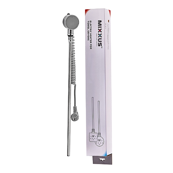 Електричний ТЕН MIXXUS TEH-0106 CHROME для сушарок рушників 600W (Колір хром) (MI6629) - Фото - 5