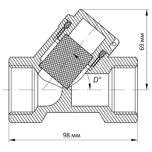 Фільтр грубої очистки 1-1 / 4" Koer KR.F01 (KR2869) - Фото - 2