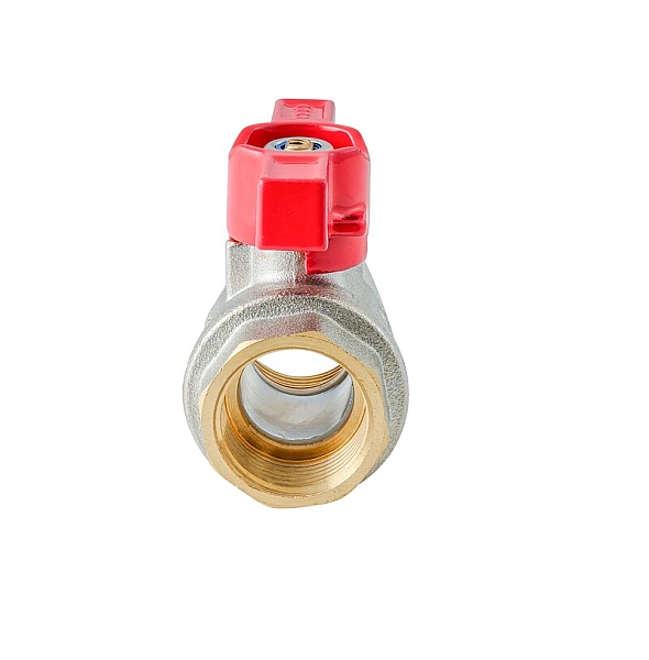 Кран кульовий ГГМ KOER EXTREME KE.217-20 - 3/4" FF ручка "метелик" червона (KR5757) - Фото - 3