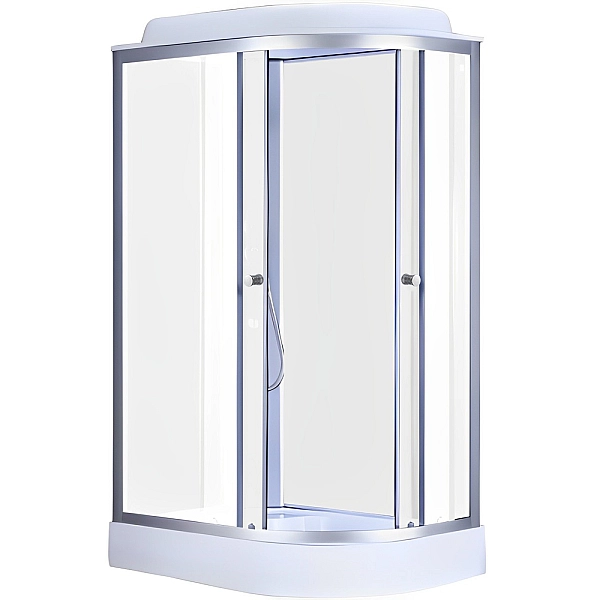 Бокс душовий без гідромасажу з низьким піддоном MIXXUS WAVE SB02-120x80x215-L-FB SATIN матове скло 4мм (MI6892) - Фото - 3