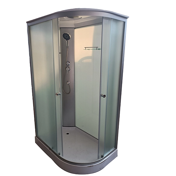 Бокс душовий без гідромасажу з низьким піддоном MIXXUS WAVE SB02-120x80x215-L-FB SATIN матове скло 4мм (MI6892) - Фото - 7