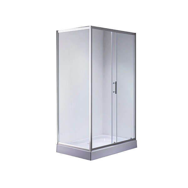 Душова кабіна з низьким піддоном MIXXUS HARD SCT01-100x90x198-TR CHROME прозоре скло 5мм (MI6909) - Фото - 4