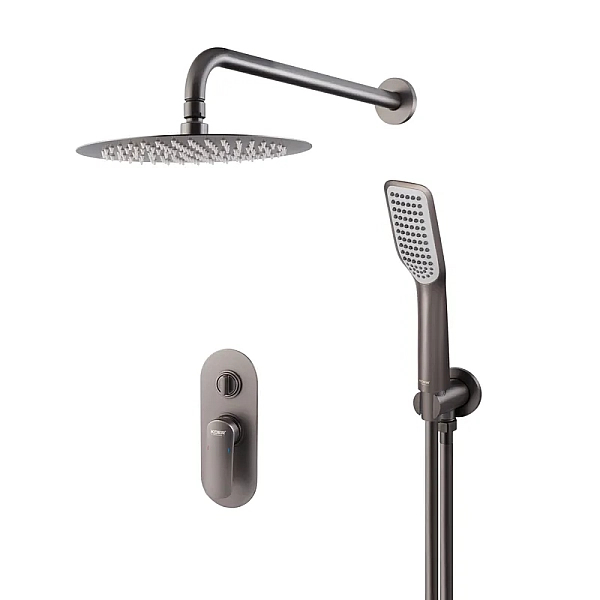 Душова система вбудована KOER KB-62028-07, 2 функції (Колір графіт) (KR6011)