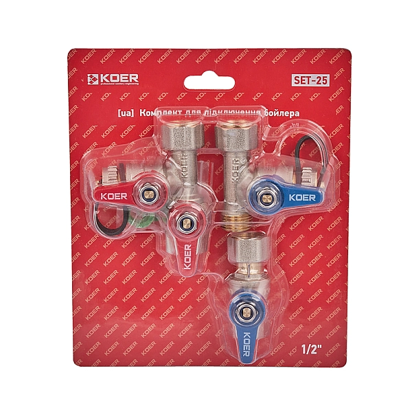 Комплект для підключення бойлера Koer SET-25 - 1/2 (KR5458) - Фото - 3