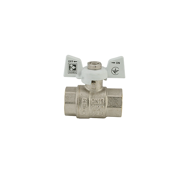 Кран кульовий KOER 1/2" ГГМ (KR.217.W) білий (KR0177) - Фото - 5