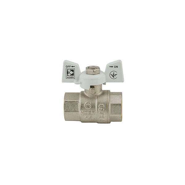 Кран кульовий KOER 1/2" ГГМ (KR.217.W) білий (KR0177) - Фото - 3
