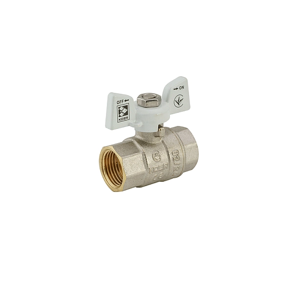 Кран кульовий KOER 1/2" ГГМ (KR.217.W) білий (KR0177) - Фото - 4