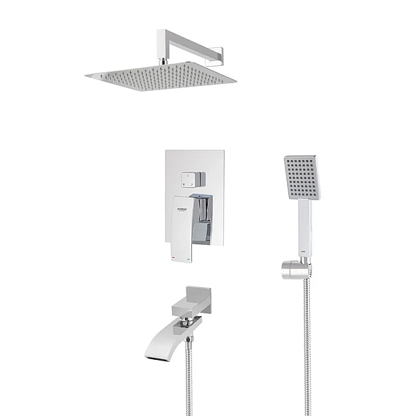 Душова система вбудована KOER KB-66007-01, 3 функції (Колір хром) (KR3464)