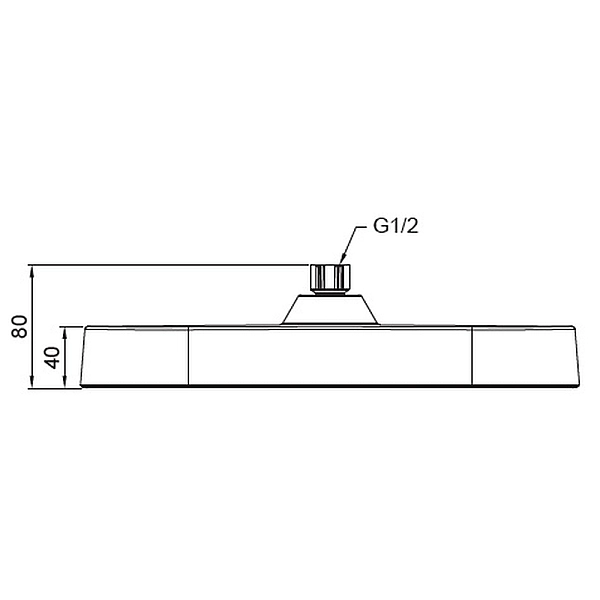 Лійка для душу стельова KOER KP-0404-05-OH, 325x200 мм (Колір чорний) (KR5002) - Фото - 2