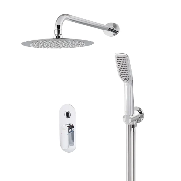 Душова система вбудована KOER KB-62028-01, 2 функції (Колір хром) (KR6008)