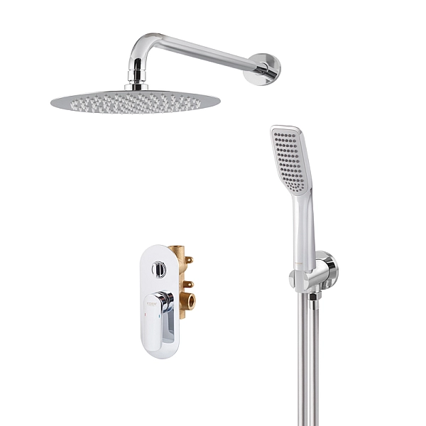 Душова система вбудована KOER KB-62028-01, 2 функції (Колір хром) (KR6008) - Фото - 3