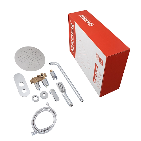 Душова система вбудована KOER KB-62028-01, 2 функції (Колір хром) (KR6008) - Фото - 9