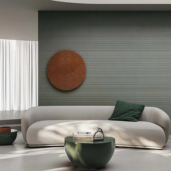 NU09BAR NUANCES SALVIA RIBBED SQ. 120X60 (1 сорт) - Фото - 2