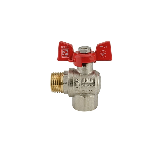 Кран кульовий Koer 1/2" ГШМ кутовий (KR.208) (KR2805) - Фото - 3