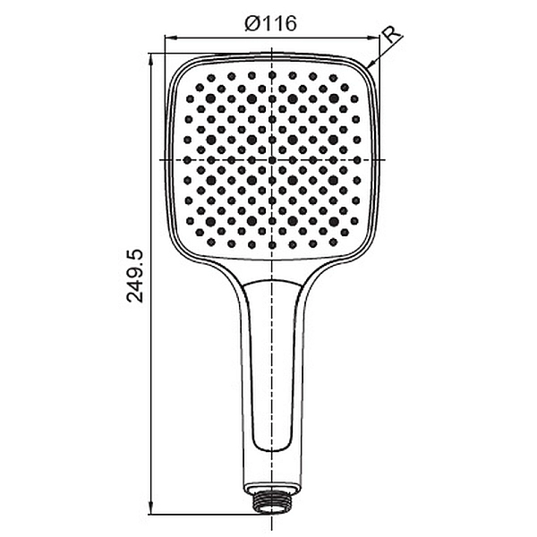 Лійка для душу KOER KP-0402-03, 3 функції (Колір білий) (KR4987) - Фото - 2