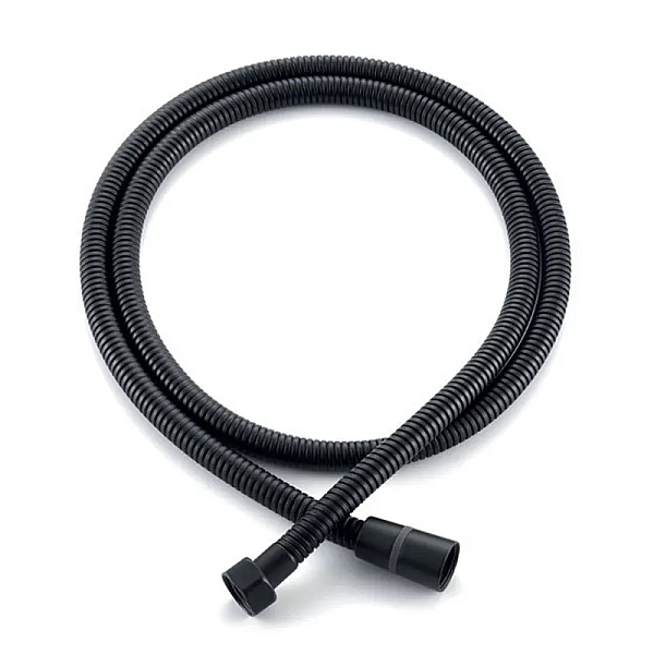 Шланг для душу KOER KB-0801-150-05 BLACK, обплетка нержавіюча сталь 150 см (Колір чорний)(KR4804)