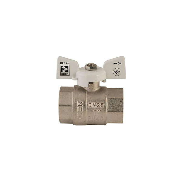 Кран кульовий Koer 1" ГГМ (KR.217.W) білий (KR0180) - Фото - 3