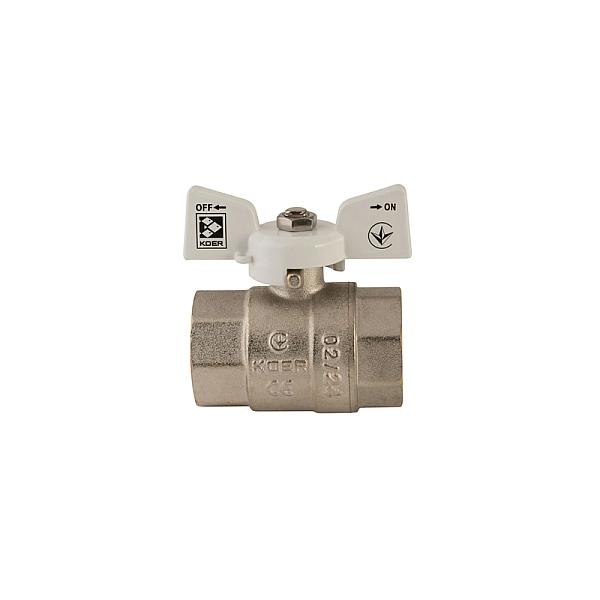 Кран кульовий Koer 1" ГГМ (KR.217.W) білий (KR0180) - Фото - 2