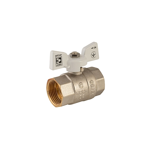 Кран кульовий Koer 1" ГГМ (KR.217.W) білий (KR0180) - Фото - 4