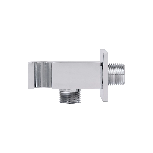 Підключення з тримачем для шланга Qtap Spojeni прямоугольне QTCRMBH130 Chrome (Fixsit) - Фото - 4