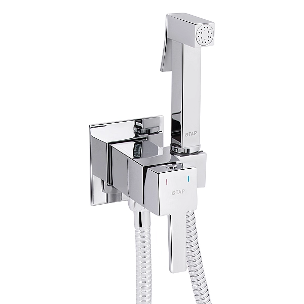 Набор для гігієнічного душу Qtap Inspai-Varius прямокутний QTINSVARCRMV00440201 Chrome - Фото - 3