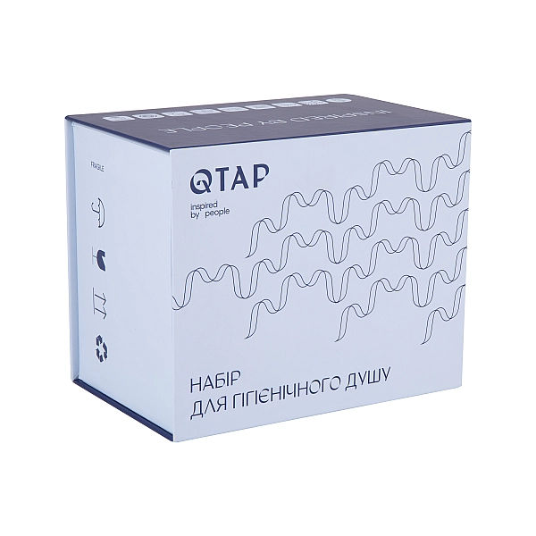 Набор для гігієнічного душу Qtap Inspai-Varius округлий QTINSVARCRMV00440501 Chrome - Фото - 7