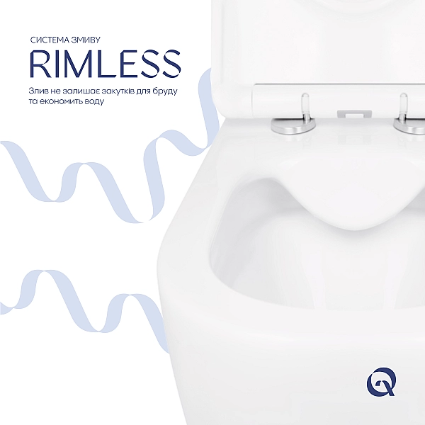 Унитаз подвесной Qtap Jay безободковый с сиденьем Soft-close QT07335176W - Фото - 5