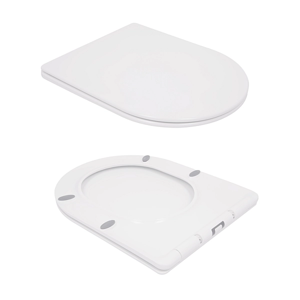 Унітаз підвісний Qtap Swan безобідковий з сідінням Soft-close QT16335178W - Фото - 8