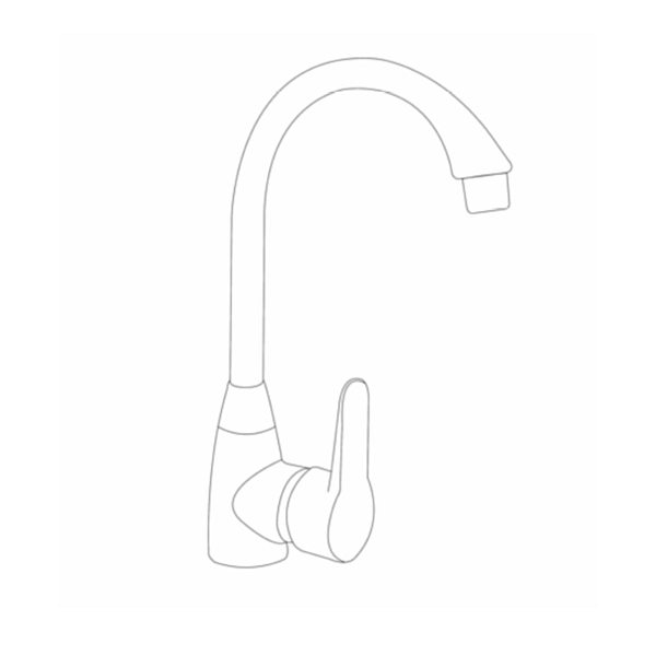 Смеситель для кухни Brinex 35B 007 - Фото - 2