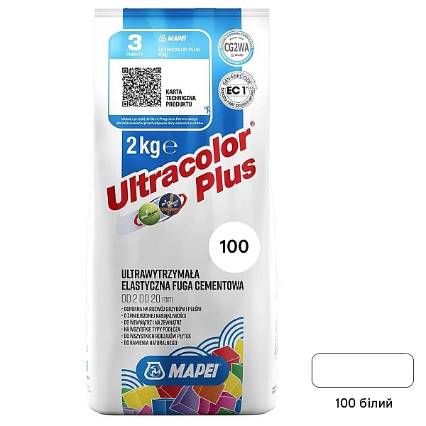 Зат Ultracolor PLUS 100/2кг білий (1 сорт)