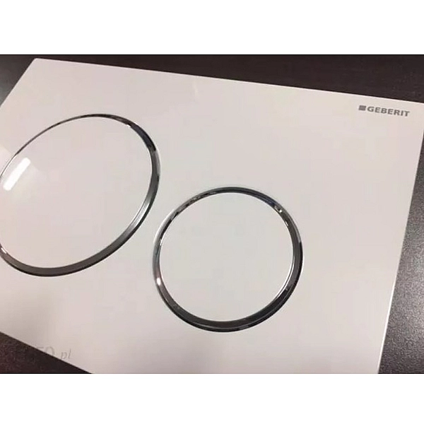 115.882.KJ.1 Sigma20 round Клавіша з подвійним змивом, білий/хром глянцевий/білий (1 сорт) - Фото - 5