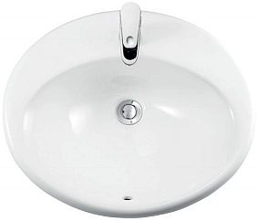 1522136 OVALE Раковина без донного клапана 555*485 (1 сорт)