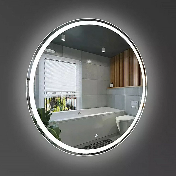 5501070 AllRound Кругле дзеркало d70см з LED підсвіткою та тачсенсором (1 сорт) - Фото - 4