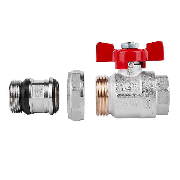 Кран шаровой "Американка" Icma 3/4" с антипротечкой прямой №348 - Фото - 4