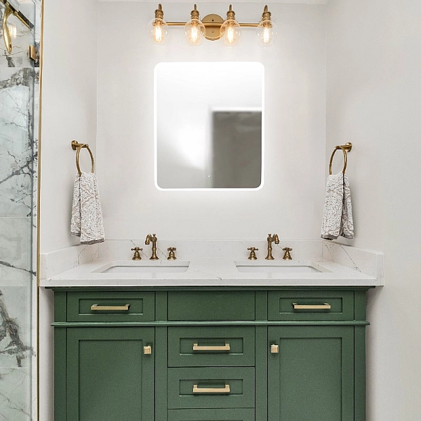 5257361 ACQUA Дзеркало 600х700 закруглене, з тачсенсором та LED підсвідкою (1 сорт) - Фото - 5